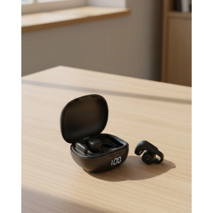 VipMarketim Kulak İçi Olmayan Kablosuz Kulaklık Dual Mic ve Uzun Pil Süresi