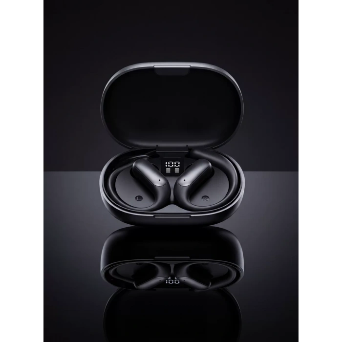 VipMarketim Kulak Kancalı Kablosuz Bluetooth Kulaklık Dijital Göstergeli Şarj Kutulu