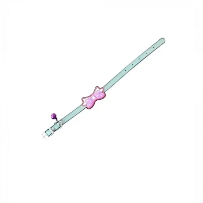 VipMarketim Kurdeleli ve Zilli Silikon Kedi Tasması