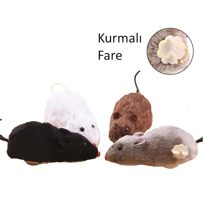 VipMarketim Kurmalı Fare Kedi Eğitim Oyuncağı