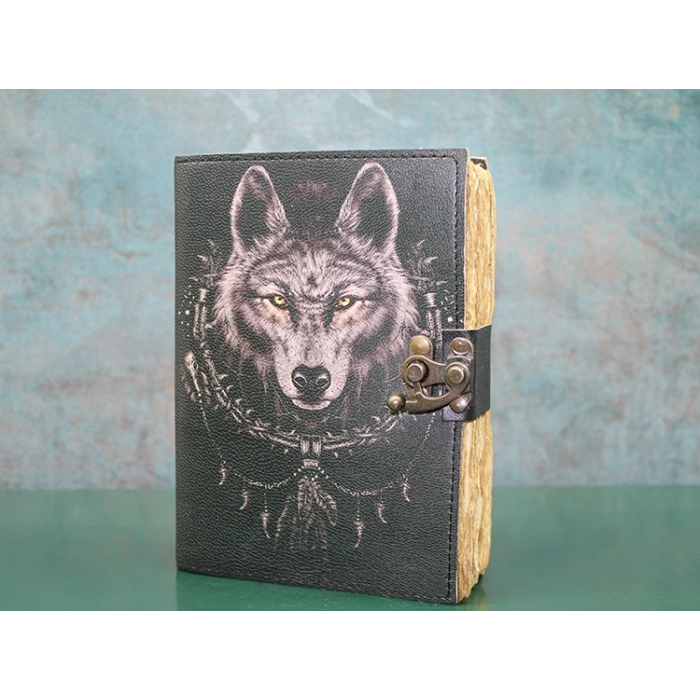 VipMarketim Kurt Büstü Deri Defter