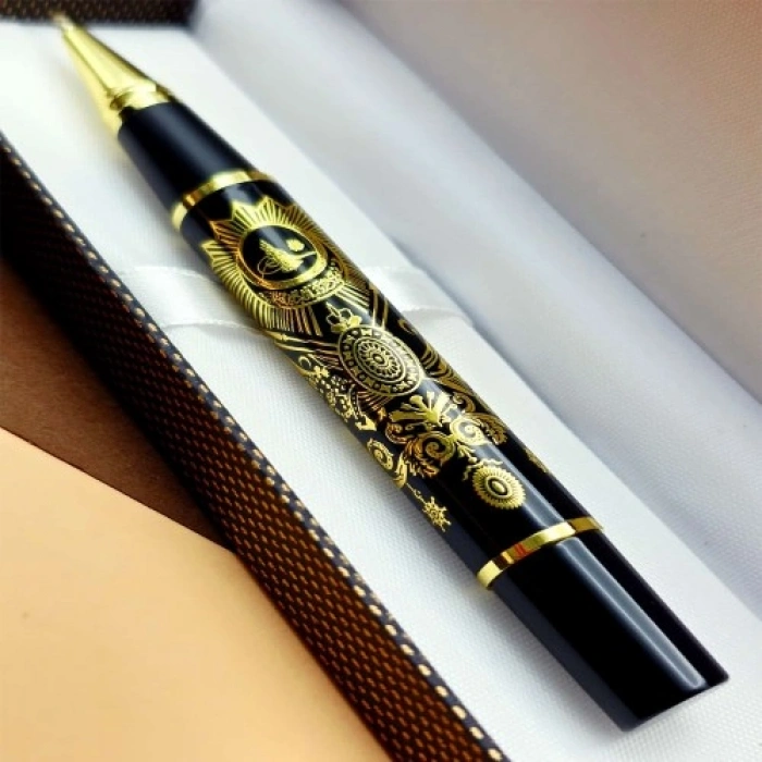 VipMarketim Kutulu Osmanlı Tuğralı Metal Kalem
