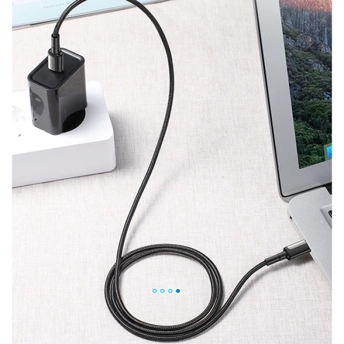 VipMarketim KUULAA Type C Type-C PD 60W QC4.0 Hızlı Şarj ve Data Kablosu 1Metre-(5775)
