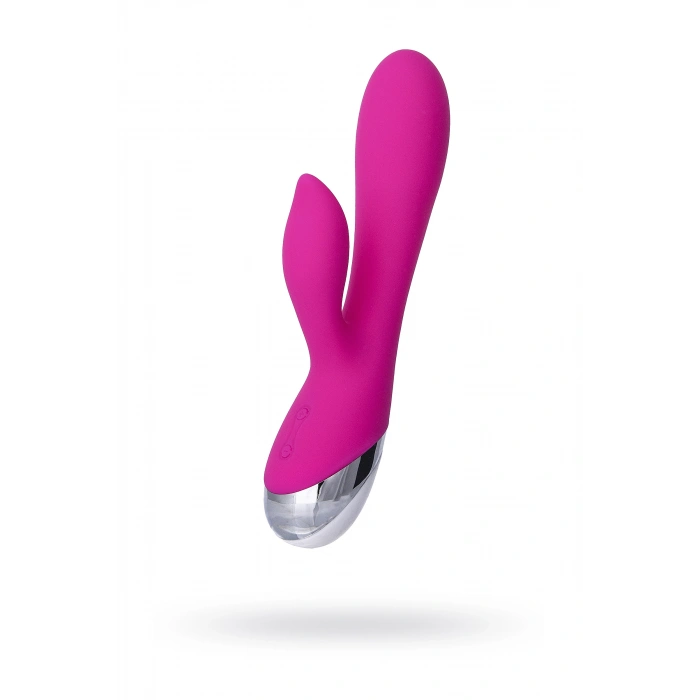 VipMarketim LEROİNA klitoral stimülatörlü vibratör, silikon, pembe, 19 cm