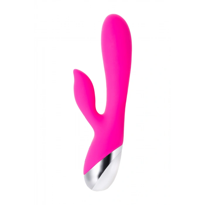 VipMarketim LEROİNA klitoral stimülatörlü vibratör, silikon, pembe, 19 cm