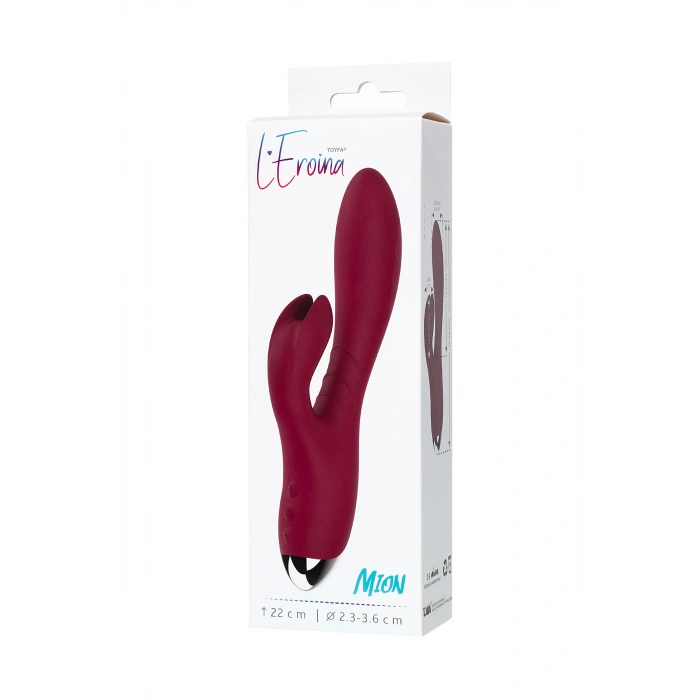 VipMarketim Leroi̇na Mion Vibratör, Silikon, Bordo, 22 Cm