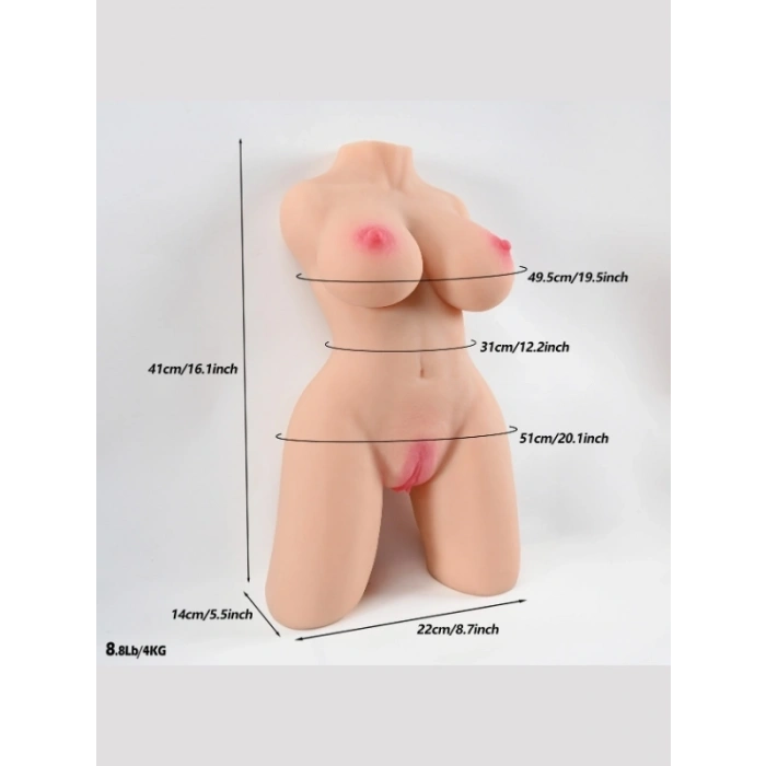 VipMarketim L-Join Gerçekçi 4 Kg Yarım Vücut Vajina Mastürbatör
