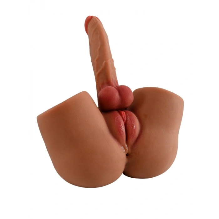 VipMarketim L-Join Gerçekçi 5.3 Kg Trans Kalça Vajina Mastürbatör Dildo