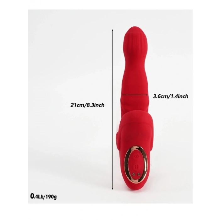 VipMarketim L-Join Kırmızı Teklojik Modern Vibratör