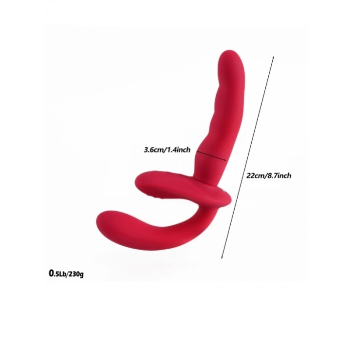 VipMarketim L-Join Strapless Vibratör – 10 Farklı Titreşim Modu, Uzaktan Kumandalı, Şarjlı G Nokta Uyarıcılı Tasarım