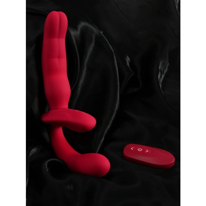 VipMarketim L-Join Strapless Vibratör – 10 Farklı Titreşim Modu, Uzaktan Kumandalı, Şarjlı G Nokta Uyarıcılı Tasarım