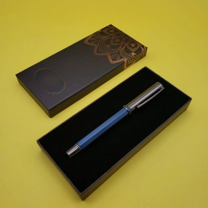 VipMarketim Lacivert Roller Metal Kalem