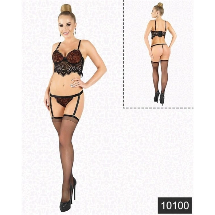 VipMarketim Lamine Dantel Jartiyer Takım