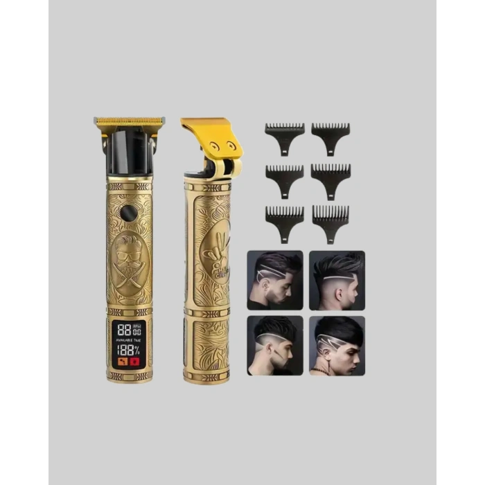 VipMarketim LCD Ekranlı Şarjlı Tıraş Makinesi Erkek Saç Sakal Kesme