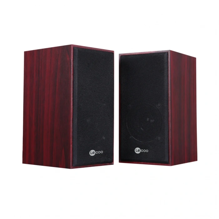 VipMarketim LECOO DS105 6W 1+1 Masaüstü USB Ahşap Kasa Speaker(1923)