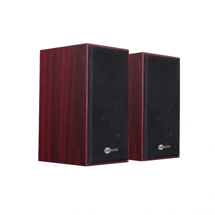 VipMarketim LECOO DS105 6W 1+1 Masaüstü USB Ahşap Kasa Speaker(1923)