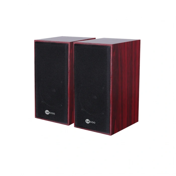 VipMarketim LECOO DS105 6W 1+1 Masaüstü USB Ahşap Kasa Speaker(1923)