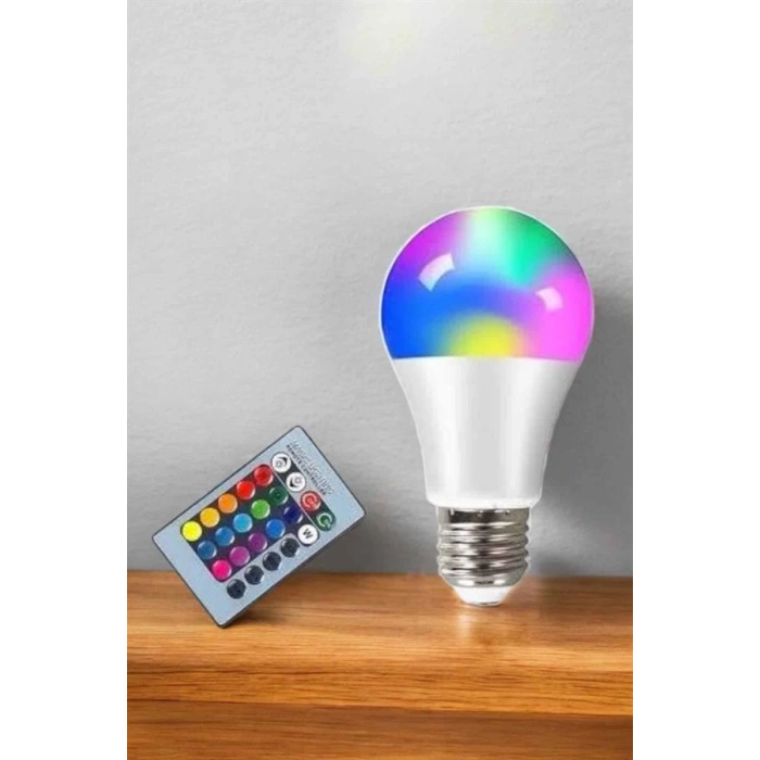 VipMarketim Led Ampul Enerji Dostu RGB Işıklı 100W Led Işık