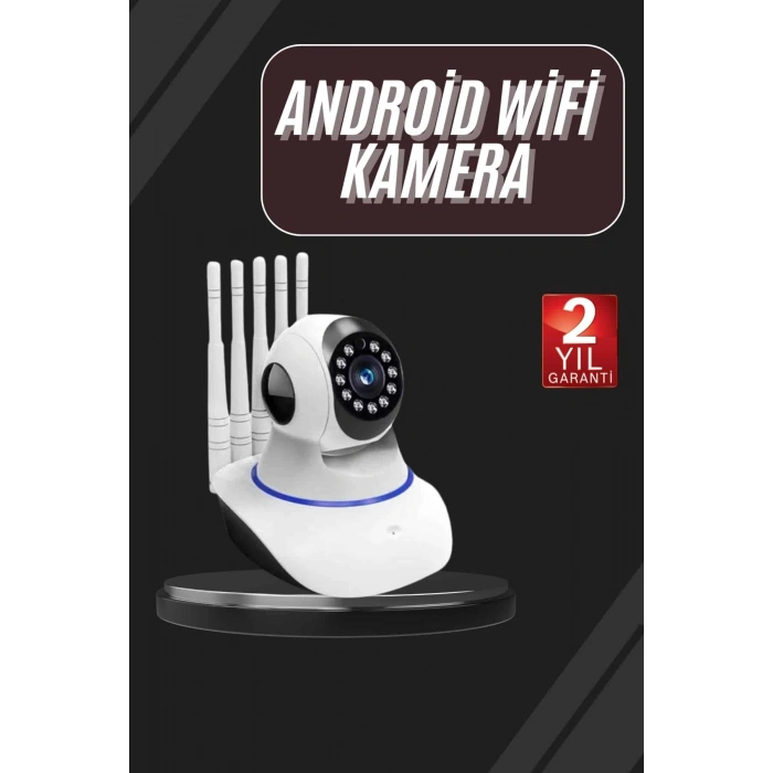 VipMarketim LED Aydınlatmalı 5 Antenli Motorlu 1080P Wifi Kamera Sensörlü
