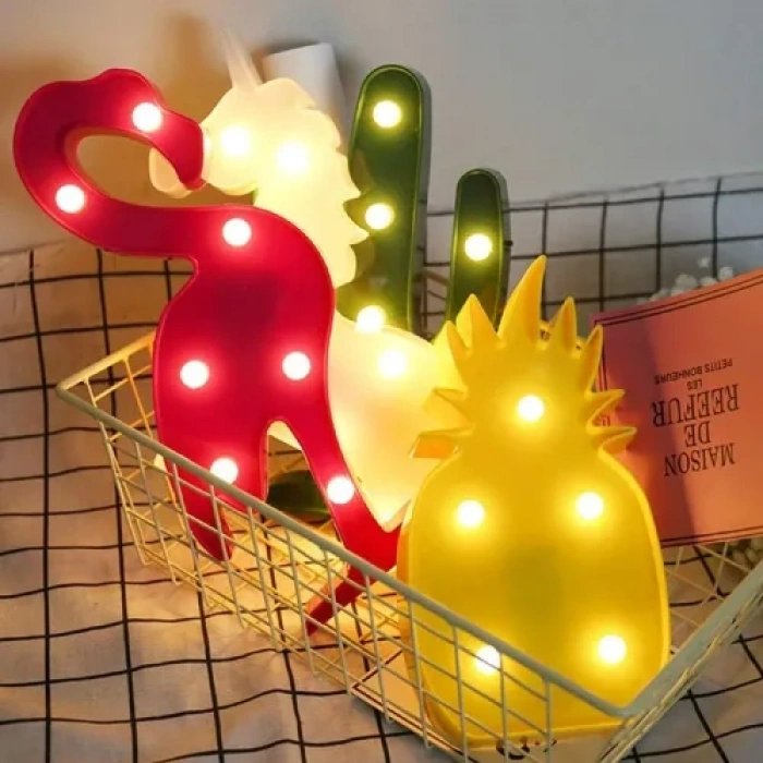 VipMarketim Led Işıklı Ananas Gece Lambası