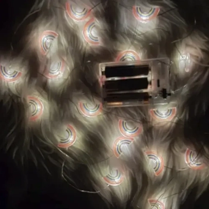 VipMarketim Led Işıklı Gökkuşağı Dekoratif Işıklı İp