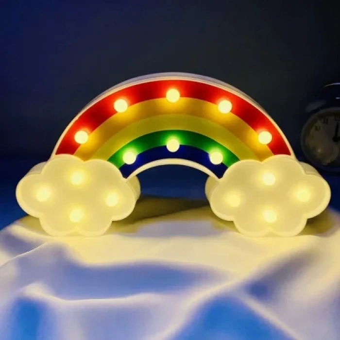 VipMarketim Led Işıklı Gökkuşağı Gece Lambası