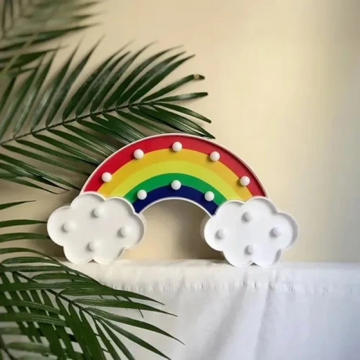 VipMarketim Led Işıklı Gökkuşağı Gece Lambası