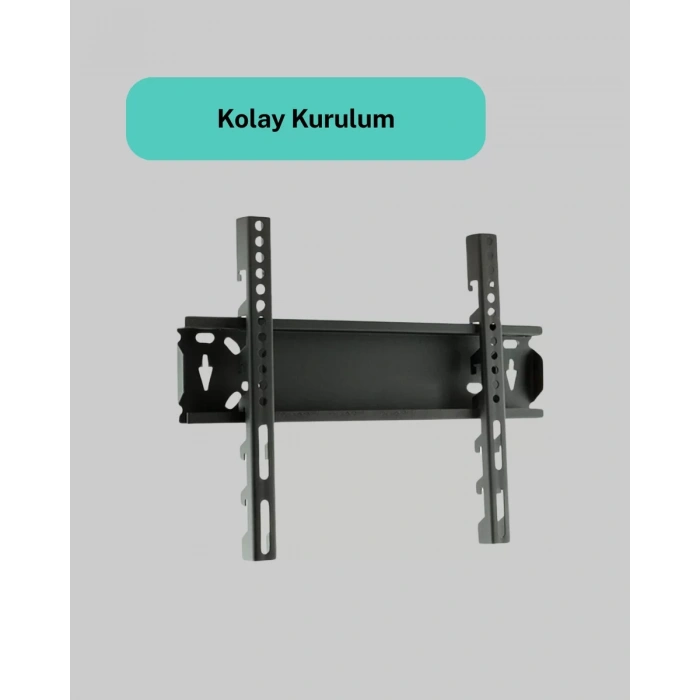 VipMarketim LED TV Askı Aparatı 32-42 İnç Uyumlu Sağlam Çelik Kompakt Tasarım