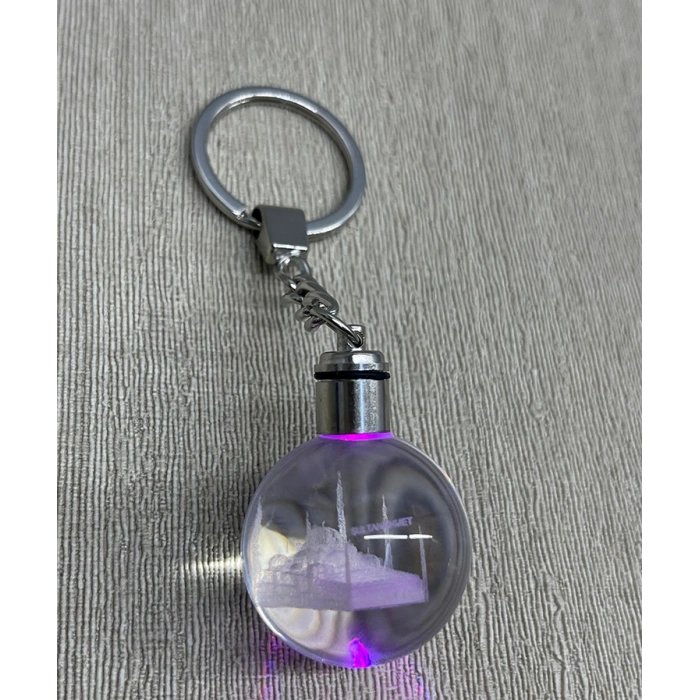 VipMarketim Ledli Sultanahmet Tasarımı Kristal Anahtarlık