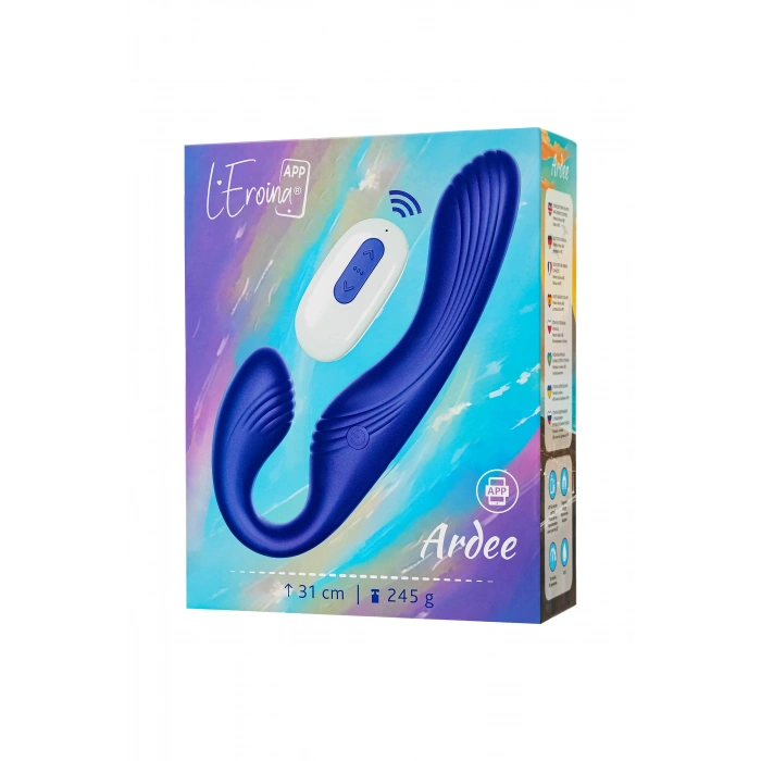 VipMarketim L’Eroina APP ARDEE Kemer Gerektirmeyen Strapon, Uygulama ve Kumandadan Kontrollü, Silikon, Mavi, 31