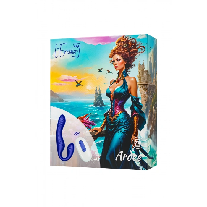 VipMarketim L’Eroina APP ARDEE Kemer Gerektirmeyen Strapon, Uygulama ve Kumandadan Kontrollü, Silikon, Mavi, 31