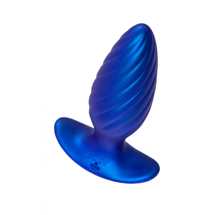 VipMarketim L’Eroina APP CLOSS Uygulama ve Kumandadan Kontrollü Anal Vibratör, Silikon, Mavi, 10.5 cm