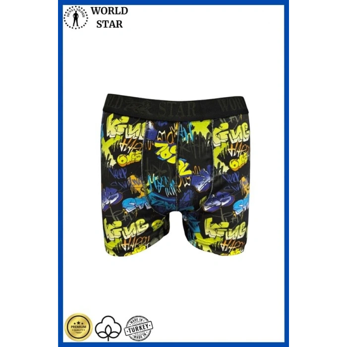 VipMarketim  Likralı Pamuklu Renkli Erkek Boxer