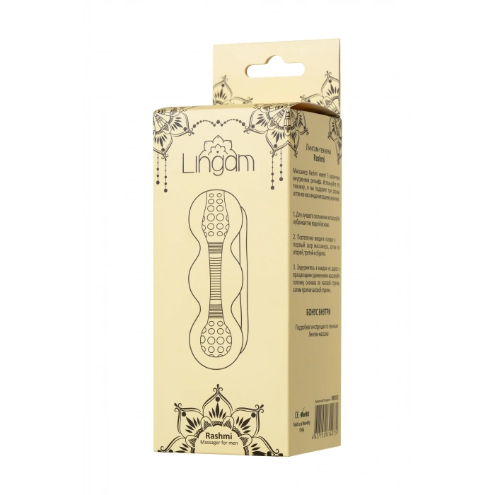 VipMarketim Lingam  Masturbator Rashmi, TPE, Şeffaf, 15,5 cm