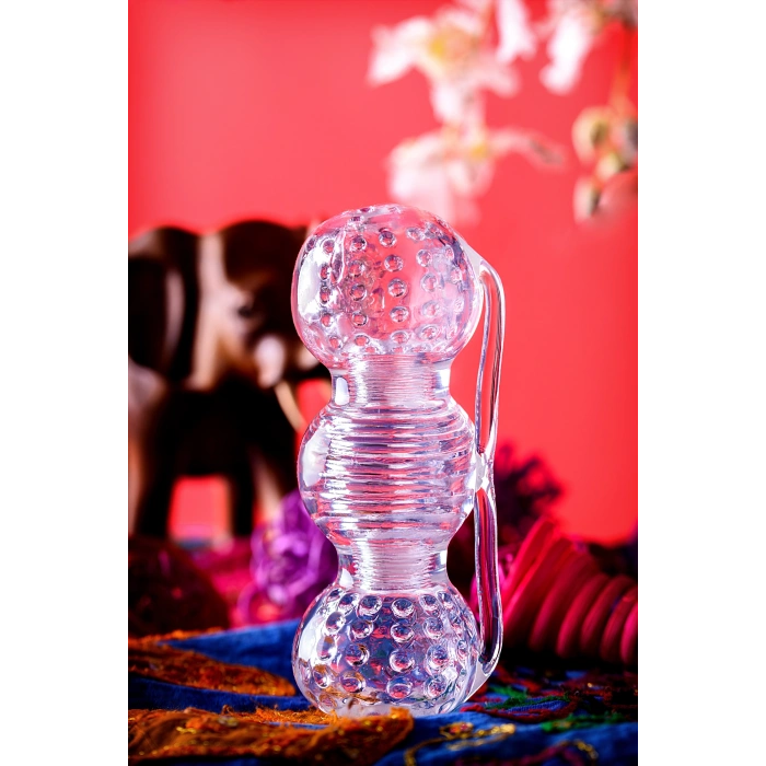 VipMarketim Lingam  Masturbator Rashmi, TPE, Şeffaf, 15,5 cm