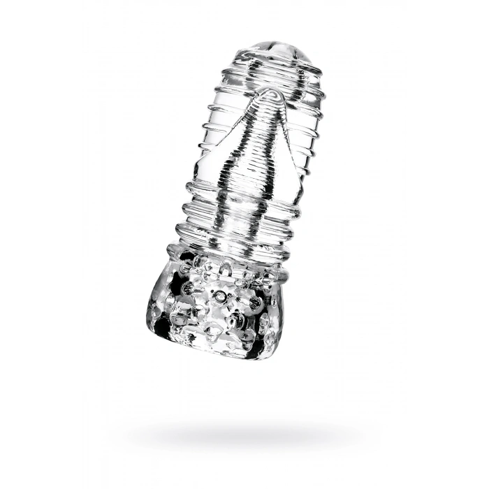 VipMarketim Lingam  Masturbator , Savitri, TPE, Şeffaf, 14 cm