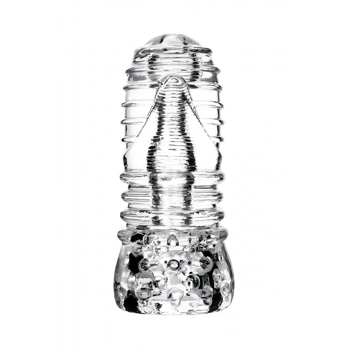 VipMarketim Lingam  Masturbator , Savitri, TPE, Şeffaf, 14 cm