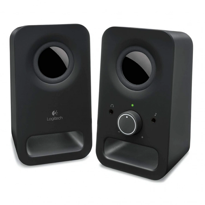 VipMarketim LOGITECH 980-000814 Z150 6W 1+1 Kulaklık Jaklı Kompakt Stereo Speaker (Siyah)(1923)