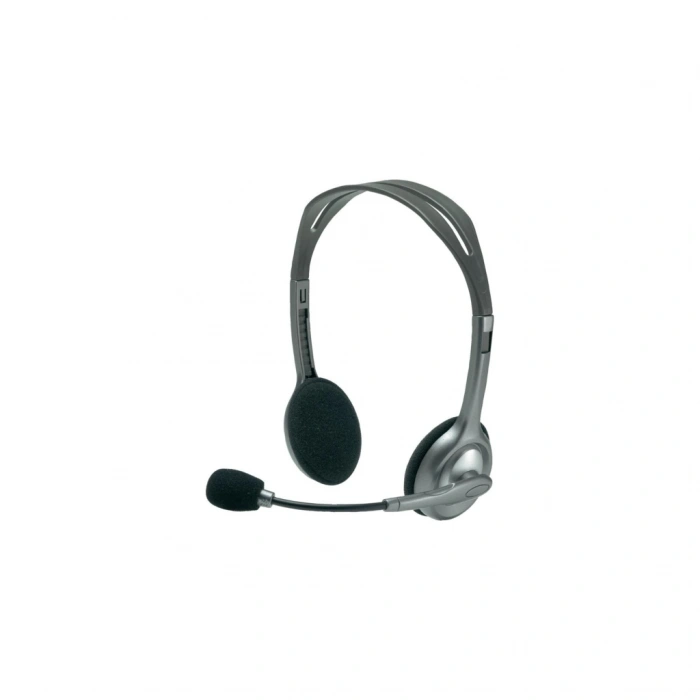 VipMarketim LOGITECH H110 981-000271 35mm Jac Çağrı Merkezi Ofis Toplantı Konuşmacı Tipi Microfonlu Kulaklık(1923)