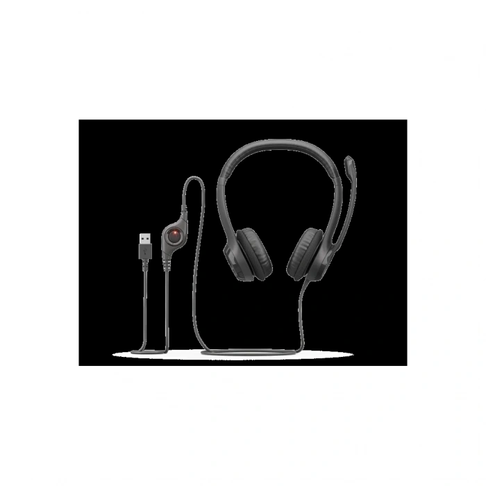 VipMarketim LOGITECH H390 981-000406 USB Çağrı Merkezi Ofis Toplantı Konuşmacı Tipi Microfonlu Kulaklık(1923)