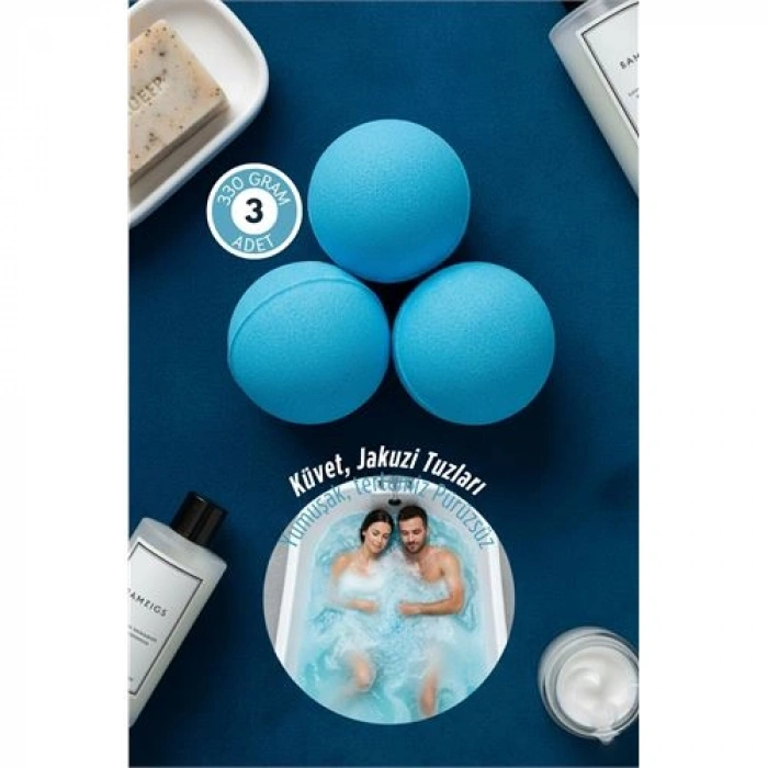 VipMarketim Luxury Spa: 330 gr Organik Mineralli Banyo ve Jakuzi Terapi Topu - 7.5 cm Dev Boy 722878