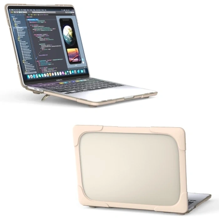VipMarketim MacBook Pro 13 inch A2289-A2251-A2338 (2020) Standlı Koruyucu Kılıf-(5775)