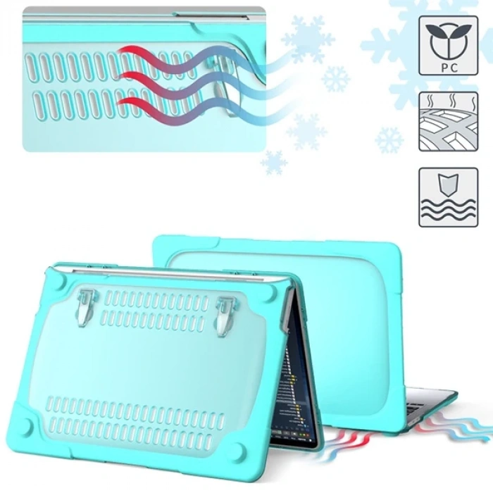 VipMarketim MacBook Pro 13 inch A2289-A2251-A2338 (2020) Standlı Koruyucu Kılıf-(5775)