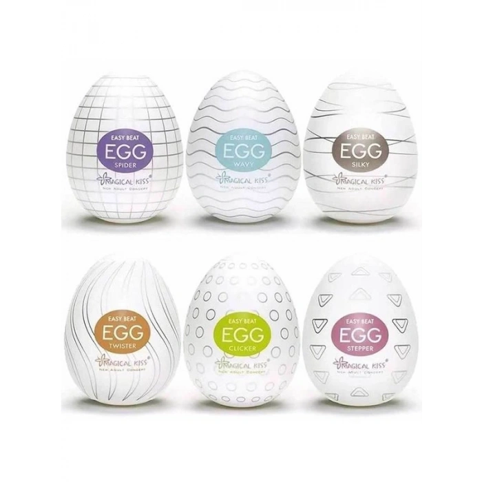 VipMarketim Magical Kiss Egg Erkeklere Özel Esnek Yumurta 6'lı