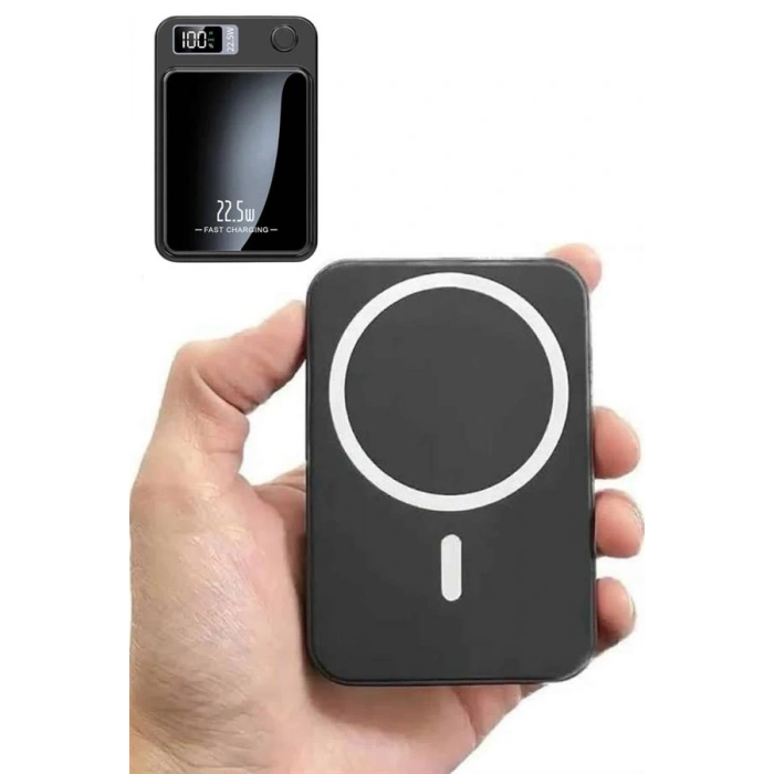 VipMarketim Magsafe Hızlı Şarj 10.000 Mah Wireless Şarj Powerbank Android ve İOS Uyumlu