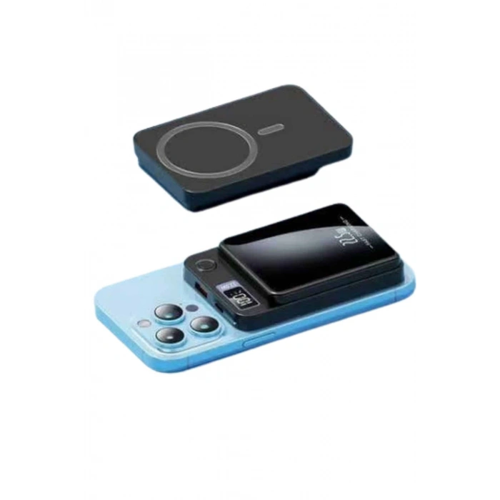 VipMarketim Magsafe Hızlı Şarj 10.000 Mah Wireless Şarj Powerbank Android ve İOS Uyumlu