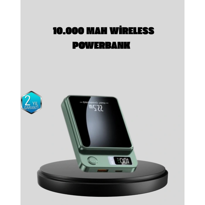 VipMarketim MagSafe Powerbank 22.5W Hızlı Şarjlı ve Kompakt Kablosuz Şarj Cihazı
