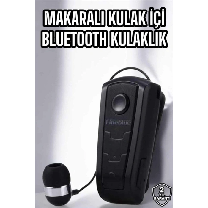 VipMarketim Makaralı Bluetooth Kulaklık Çağrı Cevaplama Kablolu Uzun Pil Ömrü