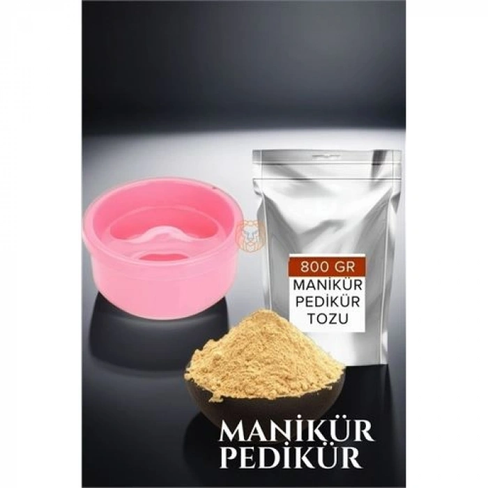 VipMarketim Manikür Tası ve Tozu Set 800 Gr