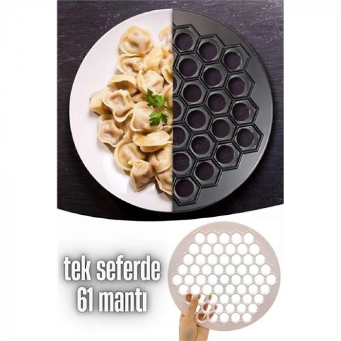 VipMarketim Mantı Kalıbı Tek Seferde 61 Mantı Lallula Design